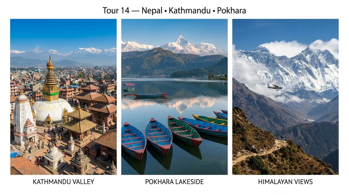 Tour 14 — Nepal • Kathmandu • Pokhara